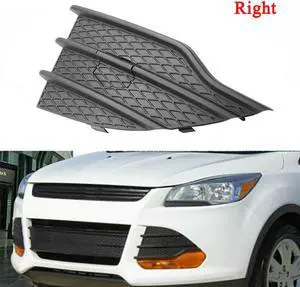 Acaigel Right Front Bumper Fog Cover Grille Insert Trim Black For Escape 2013-2016