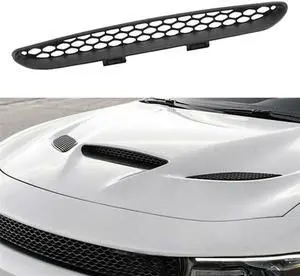 Furulu Hood Bezel Front Trim Vent 68202462AD For 2015-2020 Dodge Charger Hellcat Srt