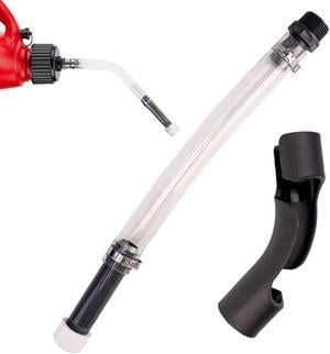 Deluxe Racing Fuel Jug Filler Hose With Shutoff Valve + Fuel Jug Hose Bender