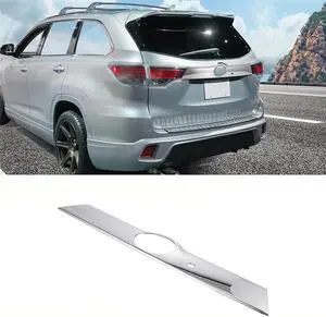 Acaigel Mirror Chrome ABS Rear Trunk Streamer Cover Trim For 2014-2019 Toyota Highlander Acaigel Mirror Chrome ABS Rear Trunk Streamer Cover Trim For 2014-2019 Toyota Highlander