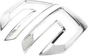 Paiying 2 Pcs Chrome Accessories Front Fog Lamp Cover Trim For Ford Explorer 2016 - 2017