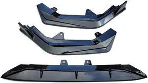 Acaigel Glossy Black Front Bumper Lip Chin Body Kit For Honda Civic 4-Door 2022