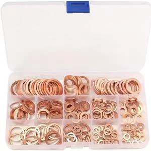 Paiying 280x Engine Oil Drain Plug Copper Crush Washer Plug Seal Ring Gasket 12 Sizes US