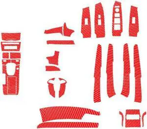 Acaigel 29x Red Carbon Fiber Dash Console Panel Decor Sticker For 2008-2012 Honda Accord Acaigel 29x Red Carbon Fiber Dash Console Panel Decor Sticker For 2008-2012 Honda Accord