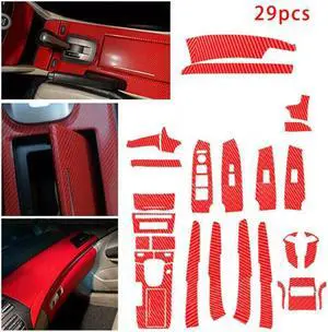 Paiying 29x Red Carbon Fiber Dash Console Panel Decor Sticker For 2008-2012 Honda Accord Paiying 29x Red Carbon Fiber Dash Console Panel Decor Sticker For 2008-2012 Honda Accord