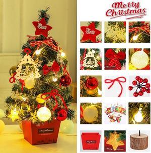 50cm Mini Christmas Tree Desktop Ornaments with Lights Christmas Tree Set Christmas Tree Decoration