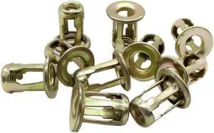 Paiying 10 Pcs Metal Screw Base Clamp Car Trunk License Plate Fastener Clips