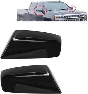 Acaigel Car Mirror Cover Bright For 14-19 Chevy Silverado GMC Sierra 1500 2500 3500 Acaigel Car Mirror Cover Bright For 14-19 Chevy Silverado GMC Sierra 1500 2500 3500