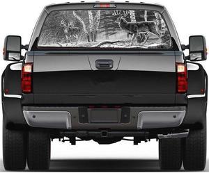 Car SUV Rear Window Graphics Decal Forest Animals Elk Vinyl Sticker 22'' x 65''