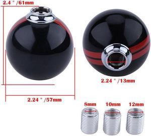 Manual Gear Shift Knob Shifter Black Round Ball For Ford Mustang GT500 6 Speed