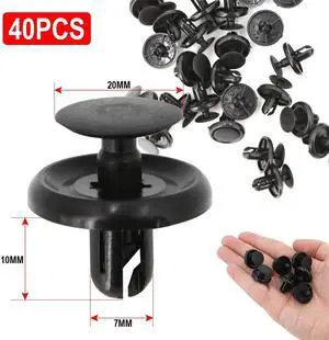 Yingshan Engine Under Cover Push-Type Retainer Bumper Fender Rivet Bolts U-nuts Clips for Toyota Corolla RAV4 Highlander Avalon
