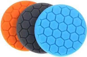 3 Pcs 6 inch Buffing Foam Sponge Buffing Polishing Pad Kit Set For Car Polishing