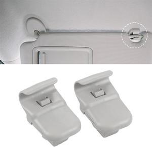 Furulu 2pcs Car Grey Sun Visor Clip LC6269261B77 For Mazda 3 5 6 CX-7 CX-9 RX-8 MPV