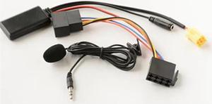 Furulu Bluetooth 5.0 Aux Cable Microphone Adapter Iso 6Pin With Harness Wire For Fiat Grande Punto Alfa Romeo
