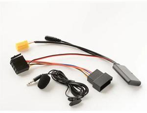 FYUU 6 Pin Bluetooth AUX Cable Microphone Adapter Kit For Smart 451 Fiat Grande Punto