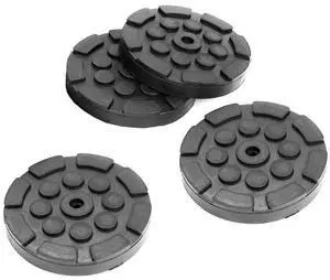 Furulu New 4 Pcs Heavy Duty Automobiles Solid Post Lift Arm Pads Disk Round Rubber 122mm