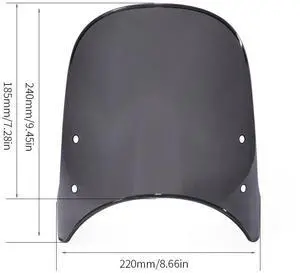 FYUU Car Front Windscreen Screen Windshield PC + Steel For CF Moto 450 CL-C 2023-2024