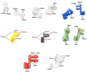 Yassdwbn 16pcs Plastic Clips Auto Door Lock Rod Clip Fastener Retainer Rivet Buckle