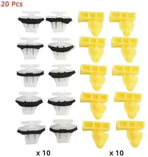 Furulu 20Pcs Wheel Arch Trim Clips 76847JG00A For Nissan Juke X-Trail Murano