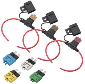 Furulu Manual Reset Fuses Blade Circuit Breaker with Fuse Holder For Boat Truck SUV Motorcycle