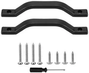 Paiying 2x RV Door Handle Grab Bar Boat Assist Plastic Handle Black For Truck Camper UTV
