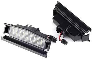 Furulu 2 Pcs White LED License Plate Lights Tag Lamp For Mazda MX5 Miata 2016-2022