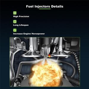 Furulu 4 Fuel Injectors For Mazda 6 2.3L 3 MX-5 Miata 2.0L 2006-12 Mazda 5 2.3L 2008-09