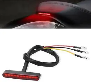 Paiying Universal LED Rear Tail Running Stop Mini Strip Brake Light For Motorcycle ATV