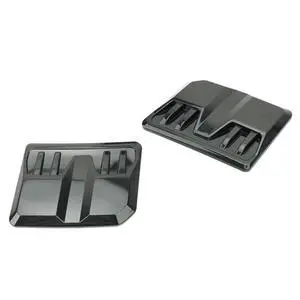 Yassdwbn 2pcs Universal Car Exterior Hood Vent Scoop Cover Air Intake Grille Inlet Trim