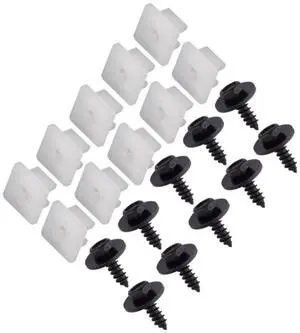Paiying 10 Set 90189-06193 90159-60498 Bumper Screw Nut Clips For Toyota
