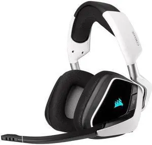Corsair VOID RGB ELITE Wireless Premium Gaming Headset with 7.1 Surround Sound â White (EU)