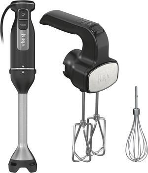 Ninja Foodi Power Mixer System, Black Immersion Blender and Hand-Mixer Combo, CI100