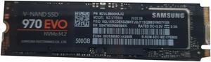 MZ-V7E500E - Samsung 970 EVO 500GB NVMe M.2 PCI Express Gen 3.0 x4 512MB Cache Solid State Drive
