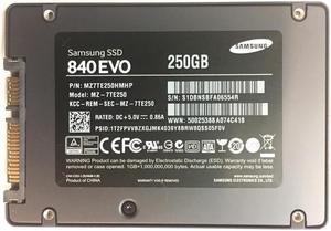MZ-7TE250 - Samsung 840 EVO 250GB SATA 6GB/s 2.5-inch Solid State Drive