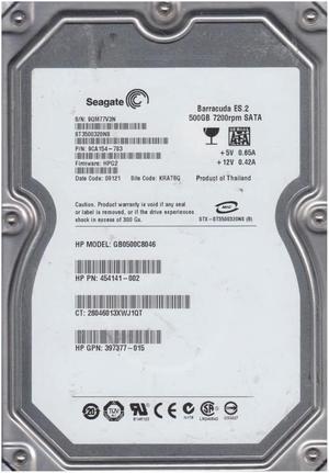 9CA154-783 - Seagate BarraCuda ES.2 500GB 7200RPM SATA 3Gb/s 32MB Cache 3.5-inch Hard Drive