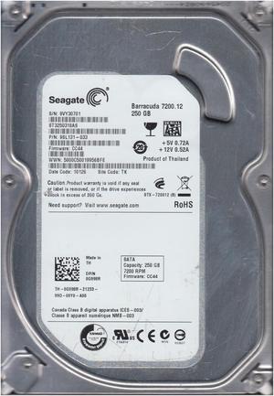 9SL131-033 - Seagate BarraCuda 7200.12 250GB 7200RPM SATA 3Gb/s 8MB Cache 3.5-inch Hard Drive