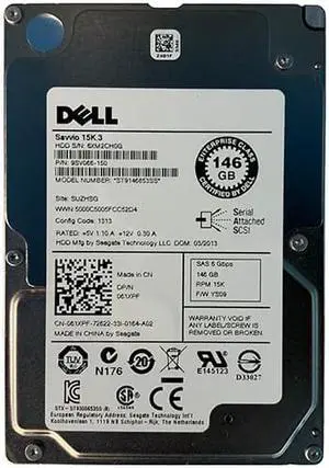 9SV066-150 - Seagate Savvio 15K.3 146GB 15000RPM SAS 6Gb/s 64MB Cache 2.5-inch Hard Drive