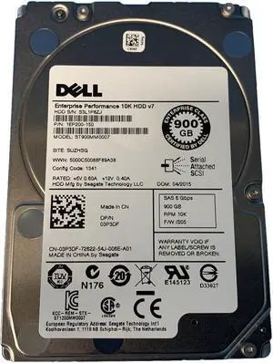 1EP200-150 - Seagate 900GB 10000RPM SAS 6Gb/s 2.5-inch Hard Drive 1EP200-150 - Seagate 900GB 10000RPM SAS 6Gb/s 2.5-inch Hard Drive