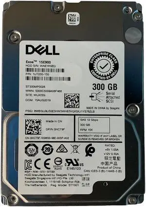1UT230-150 - Seagate Performance 300GB 15000RPM SAS 12Gb/s 512n 256MB Cache 2.5-inch Enterprise Hard Drive 1UT230-150 - Seagate Performance 300GB 15000RPM SAS 12Gb/s 512n 256MB Cache 2.5-inch Enterprise Hard Drive
