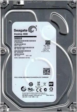 1FK178-568 - Seagate 5TB 5900RPM SATA 6Gb/s 128MB Cache 3.5-inch Hard Drive