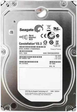 9ZM270-150 - Seagate Constellation ES.3 4TB 7200RPM SAS 6Gb/s 128MB Cache (CE) 3.5-inch Hard Drive