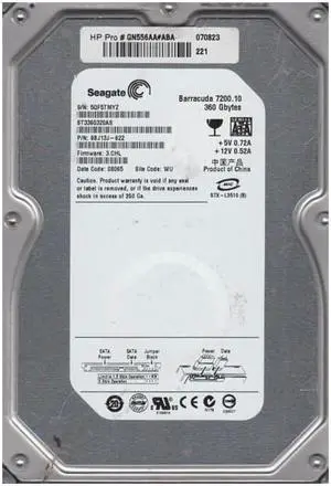 9BJ13J-622 - Seagate BarraCuda 7200.1 360GB 7200RPM SATA 3Gb/s 8MB Cache 3.5-inch Hard Drive