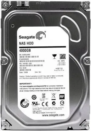 1H4168-505 - Seagate NAS 4TB 5900RPM SATA 6Gb/s 64MB Cache 3.5-inch Hard Drive 1H4168-505 - Seagate NAS 4TB 5900RPM SATA 6Gb/s 64MB Cache 3.5-inch Hard Drive