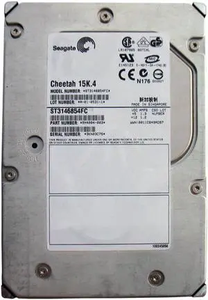 ST3146854FC - Seagate Cheetah 15K.4 146.8GB 15000RPM Fibre Channel 2Gb/s 8MB Cache 3.5-inch Hard Drive