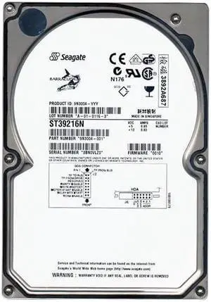 ST39216N - Seagate 9GB 7200RPM Ultra2 SCSI 3.5-inch Hard Drive ST39216N - Seagate 9GB 7200RPM Ultra2 SCSI 3.5-inch Hard Drive