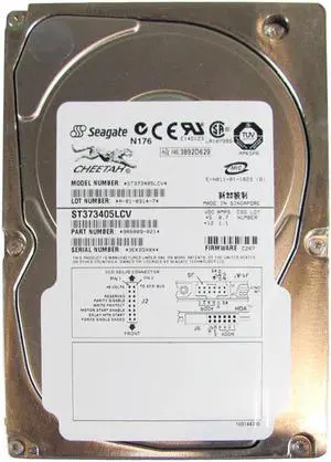 ST373405LCV - Seagate Cheetah 73.4GB 10000RPM 80-Pin Ultra160 SCSI 16MB Cache 3.5-inch Hard Drive ST373405LCV - Seagate Cheetah 73.4GB 10000RPM 80-Pin Ultra160 SCSI 16MB Cache 3.5-inch Hard Drive