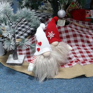 Christmas Gnomes Tomte Scandinavian Swedish Santa Decorations Elf with Knitted Hats for Xmas Holiday Ornaments Home Deocr 2 Pk  Big Beard