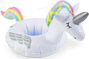 Unicorn Pool Side Cup Holder Inflatable Water Fun Drink Beach Float