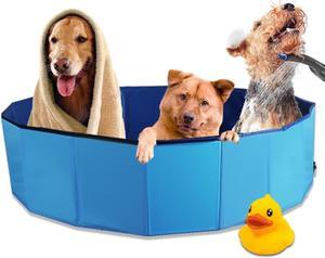 63" Foldable Dog Outdoor Swimming Pool