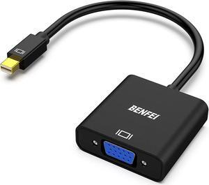 Mini DisplayPort to VGA Adapter Mini DP Display Port to VGA (Thunderbolt Compatible) Male to Female Adapter for ThinkPad SurfacePro PC